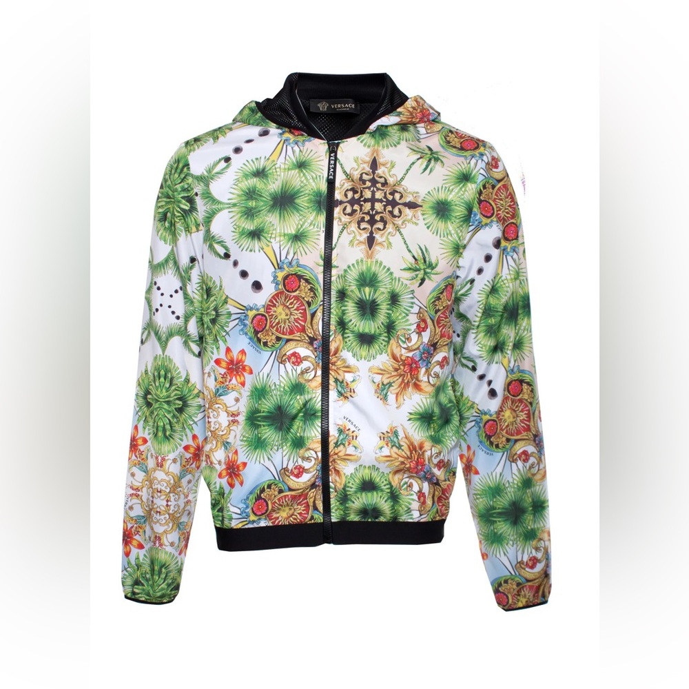Gianni Versace Lightweights Pull Over Zip Up "Beachwear" Jacket Sz 48
